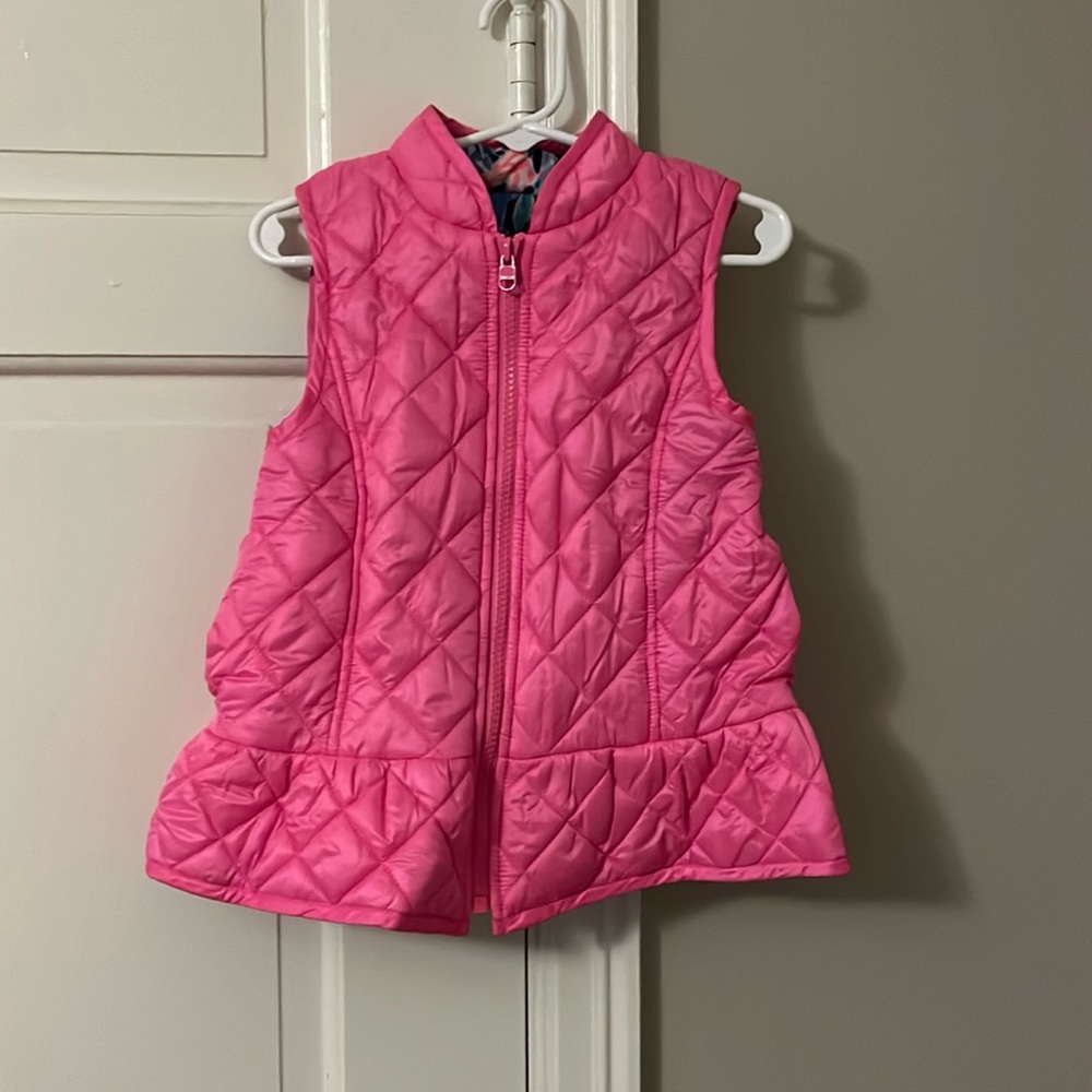 Reversible Lilly Pulitzer vest, size s (4-6)